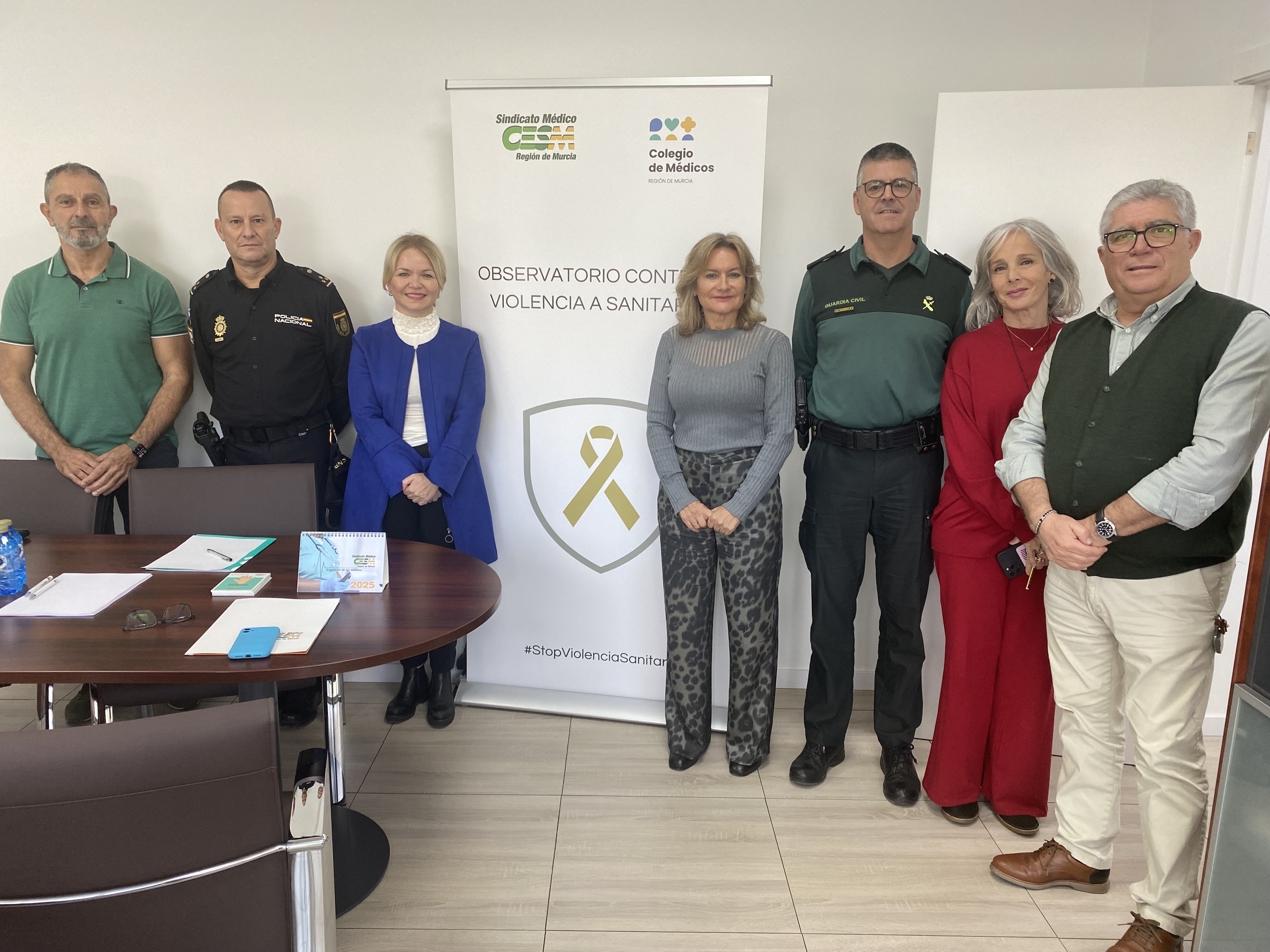 PRESENTACIÓN OFICIAL DEL OBSERVATORIO CONTRA LA VIOLENCIA A SANITARIOS COM-CESM DE LA REGIÓN DE MURCIA A POLICÍA NACIONAL Y GUARDIA CIVIL<br>