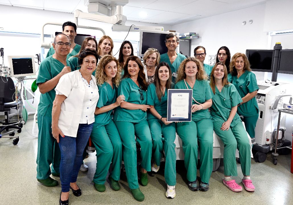 LA UNIDAD DE APARATO DIGESTIVO DEL HOSPITAL MORALES MESEGUER DE MURCIA OBTIENE LA ACREDITACIÓN ISO 9001/2015 DE CALIDAD<br>