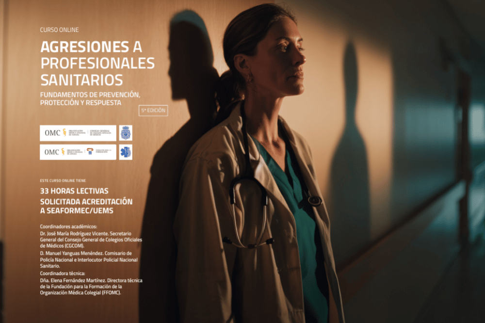Ya disponible la nueva edición del curso online de Agresiones a Profesionales Sanitarios de la Fundación para la Formación de la Organización Médica Colegial<br>