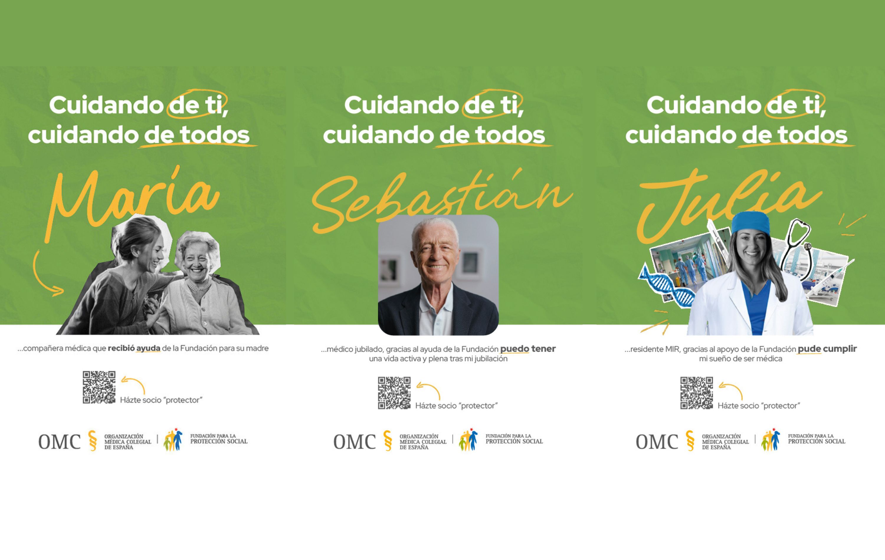 Cuidando de ti, cuidando de todos: la nueva campaña de la Fundación para la Protección Social a Médicos de la Organización Médica Colegial para promover la solidaridad y el cuidado de la profesión médica <br>