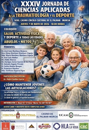 XXXIV JORNADA DE CIENCIAS APLICADAS A LA TRAUMATOLOGÍA Y EL DEPORTE